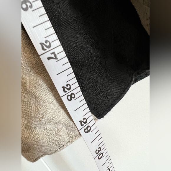 Vintage yak magik cotton linen layering jacket multi layer black neutral shacket - Picture 9 of 9